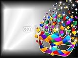 Wallmonkeys Peel and Stick Wall Decals - Maschera Arlecchino Sfondo-harlequin Mask Background-2-vector - 60