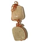 Kunzite Pendant 01 Wire Wrapped White Yellow Gemstone Copper Rainbow Crystal Healing 2.5