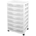 Sterilite 7-Drawer Craft Cart - White