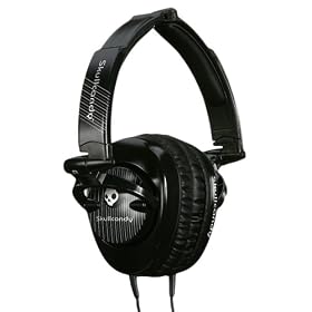 Skullcandy SCS-SCBP3.5 Skullcrushers Subwoofer Stereo Headphones (Black Pinstripe) by 