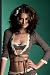  : Rosapois Brown and Cream Knitted Wrap Around Top