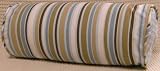 Short Latte Stripe Bolster Pillow
