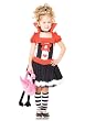 3Pc Lil Queen Of Hearts Girl's Cute Kids Costumes