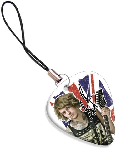 Ben Bruce Asking Alexandria Guitar Pick Mobile Bag Zip Charm ( Flag Design )