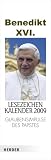 Lesezeichenkalender 2009: Glaubensimpulse des Papstes - Benedikt XVI.
