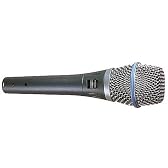 SHURE ライブでもスタジオクオリティを発揮する高品位ボーカル用コンデンサ型マイクロホン。 BETA87A