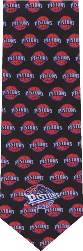Detroit Pistons New Novelty Tie 100% Silk