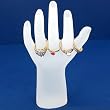 White Hand Bracelet Necklace Chain Jewelry Showcase Display Unit