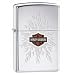Zippo Harley-Davidson Engraved Flames Lighter (Silver, 5 1/2 x 3 1/2 cm)