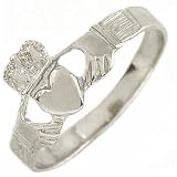 Claddaugh Ring 14k White Gold