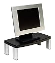 3M MS90B Extra Wide Adjustable Monitor Laptop Stand with Adjustable Height 2.5 to 15cm and Supports up to 40Kg - 20 x 12 x 5.8 inch