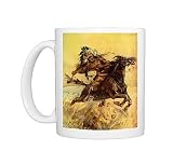 North American Indians riding bareback across the prairie Photo Mugs