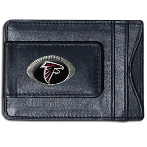 NFL Atlanta Falcons Leather Money Clip & Card Holder