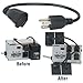 AC Power Cord 1 Foot Black Power Strip Outlet Saver