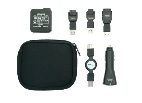 イーサプライズ 携帯充電セット FOMA、AU、ソフトバンク対応 ブラック DL-KJSET