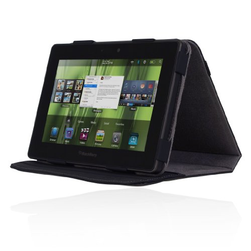 Incipio BlackBerry PlayBook Executive Premium Kickstand Leather Case - Black