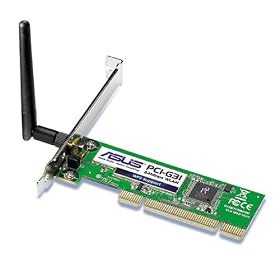 ASUS PCI-G31 Wireless Lan PCI-card (802.11g Software Access point,WPA2,Windows,Linux,MAC OS)