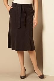 Pure Cotton Tie Waist Corduroy Skirt
