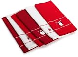 DII Sparkling Snowflakes Embroidered Dishtowels, Set of 6