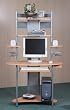 Computer Tower in Maple Finish By Mylex Furniture