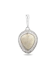 Myron Panteah Sterling Silver Chalcedony Petroglyph Charm