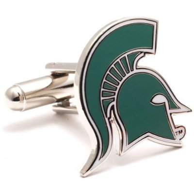 Michigan State Spartans NCAA Logo'd Executive Cufflinks w/ Jewelry Box