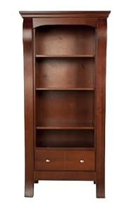Kidz Decoeur Augusta 1 Drawer Bookcase, Toasted Cranberry