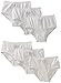 Fruit of The Loom Big Girls' Brief , White, 8(Pack of 6)