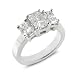 14k White Gold 2-1/5ct Radiant Cut Diamond Ring (G/I1)