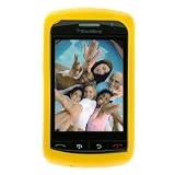Yellow Durable Rubber Soft Silicone Skin Cover Case for Verizon RIM Blackberry Storm 9530 9500 Smarpthone