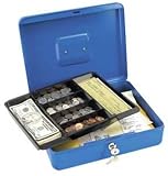 Master Lock 7111D Locking Cash Box With 6 Compartment Tray