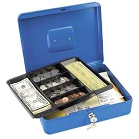 Master Lock 7111D Locking Cash Box With 6 Compartment Tray by Master Lock