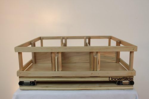 Upper Cabinet Pull Out Sliding Shelf Medium Spice Rack for Upper Cabinet Storage - Fits Most 15 Inch Cabinets (UpperSlide Cabinet Pullouts Model #US 303M)