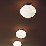 Eurofase Giotto PL P 1-Light Flushmount 94320-001 Chrome/White Shade