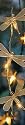 Antique Finish Dragonfly String Light Set Set of 10 Lights