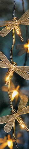 Cover image : Antique Finish Dragonfly String Light Set Set of 10 Lights