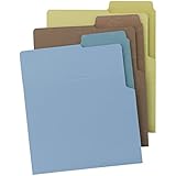 Smead Organized Up(TM) Heavyweight Vertical File Folders, Dual Tabs, Letter Size, Earth Tones, 6 per Pack (75405)