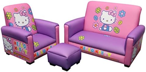 Hello Kitty Toddler Sofa, Chair and Ottoman Set