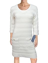 Polyamide/Rayon/Viscose/Wool/Knit Sweater  Scoop Neck Elbow Length Sleeves Jumpsuit  With a Bow(s)