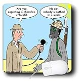 Londons Times Funny Society Cartoons - Gas Mask Use in Iraq - Mouse Pads