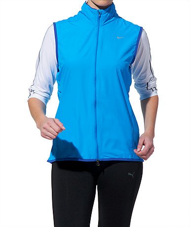 NIKE Damen Laufweste MF, blue glow/treasure blue/reflective silv, M, 425105-417 Preisvergleich