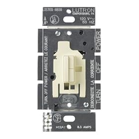 Click here to buy Lutron AB-ADH-AL Abella Companion Dimmer with Wallplate, Almond by Lutron.