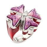 Pink Millacreli Cross Ring