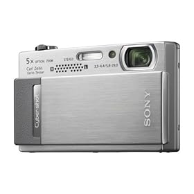 Sony Cybershot DSC-T500 10.1MP Digital Camera with 5x Optical Zoom with Super Steady Shot Image Stabilization (Silver)