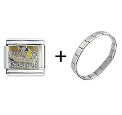 Pugster Egyptian Mummification Italian Charm