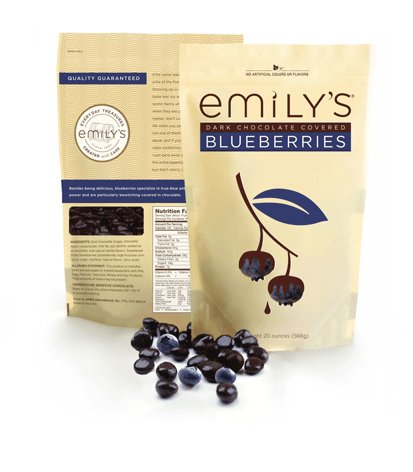 Emily's Dark Chocolate Covered Blueberries 20 Oz. by Ames International