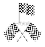 Wallmonkeys Peel and Stick Wall Decals - Checkered Flag - Removable Graphic