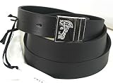 Versace Collection Mens Black Leather Belt Medusa Buckle