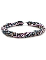 Balissima By Effy Collection Freshwater Multicolor (dyed) Pearl Necklace with Sterling Silver Lobster Clasp