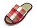 KNP26004T/ASIAN CLASIC PLAID UNSEX TATAMI INDOOR SLIPPERS